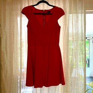 Red-Orange tee sleeve dress